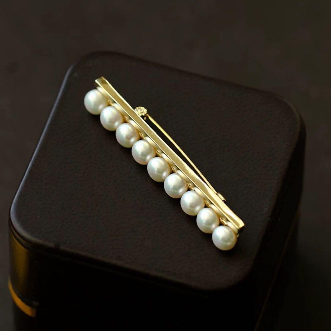 天然淡水真珠　ブローチ