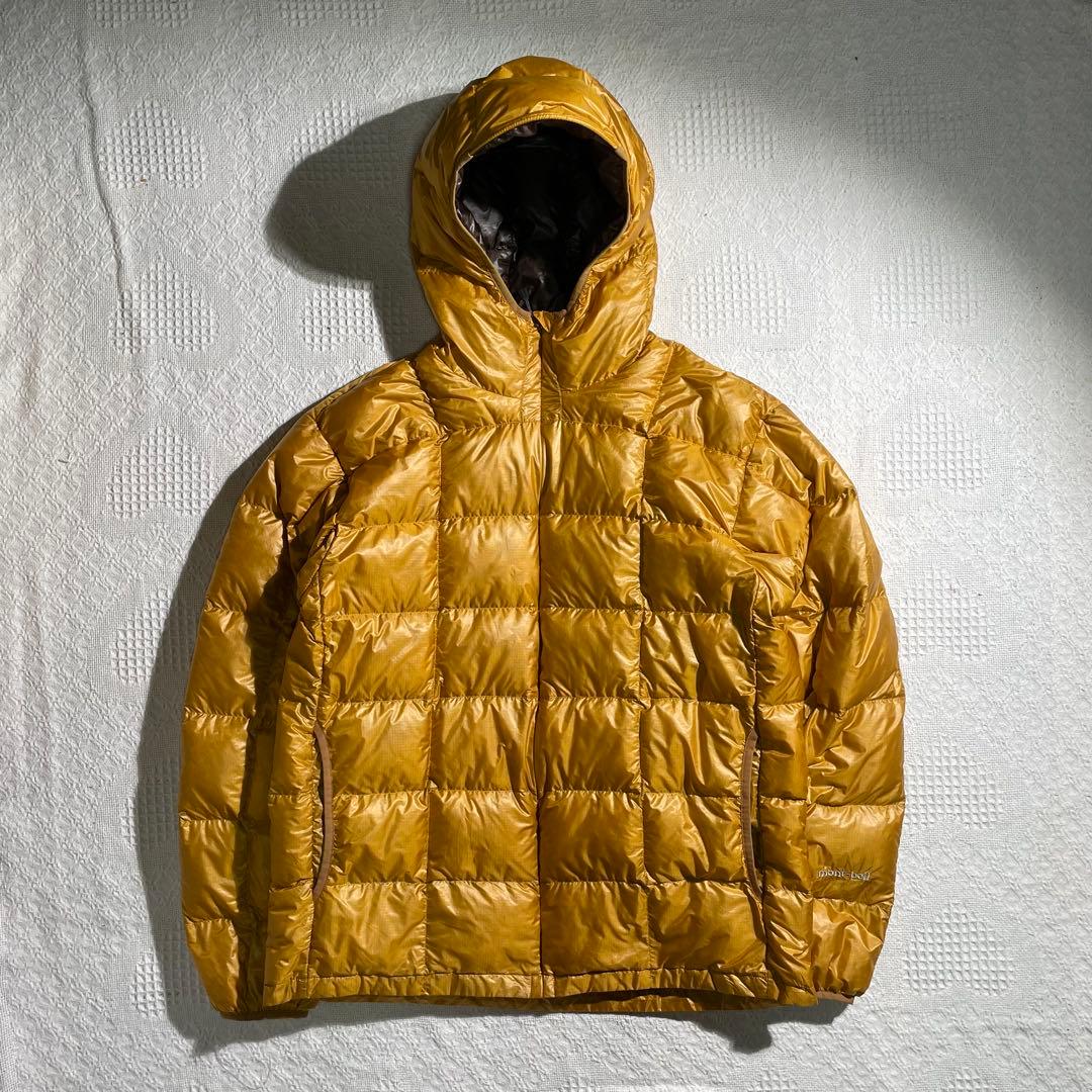 モンベル U.L.ダウンインナーパーカー ダウンジャケット ゴールド マスタード