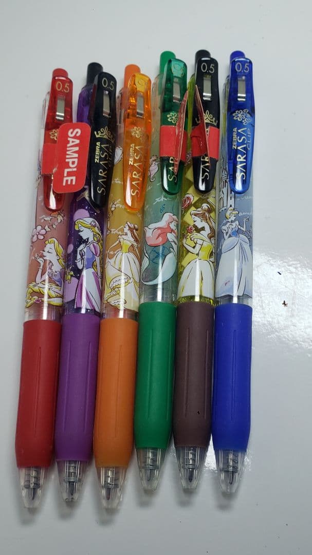 サラサ クリップ 0.5 香り付き ディズニー プリンセス 6本セット