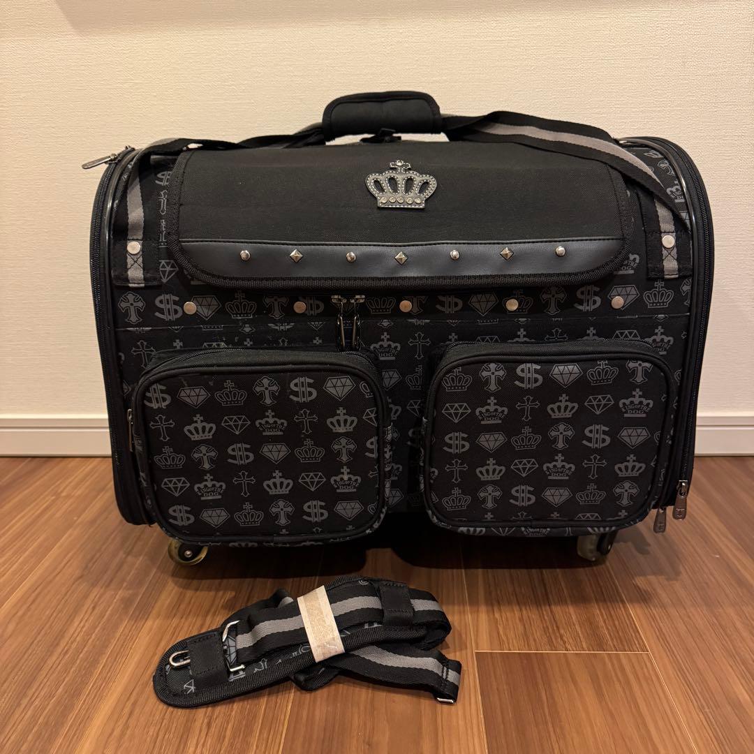 PET PARADISE コロコロキャリー L 王冠柄 キャスター付き　3WAY