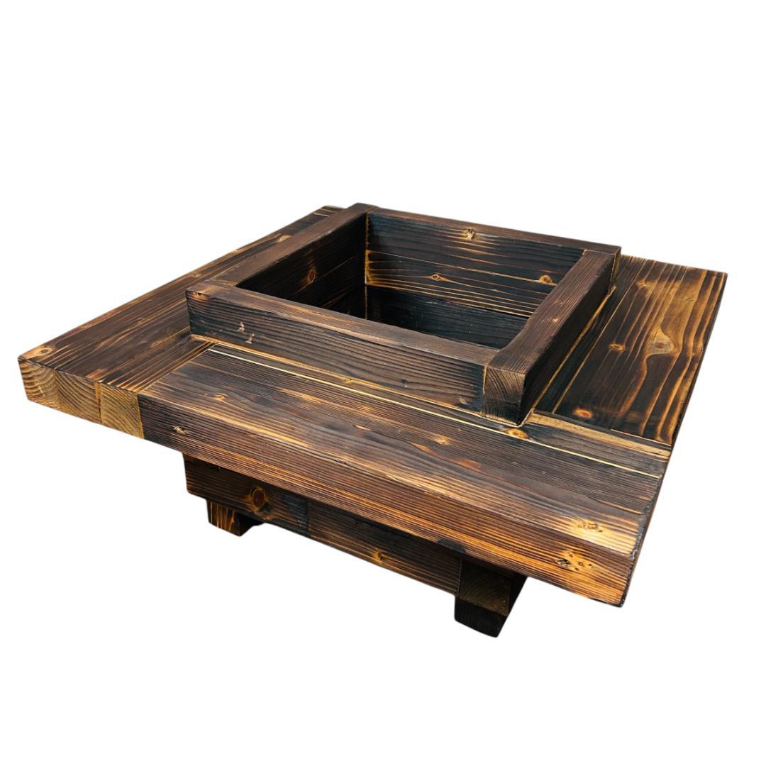 オバリサイン 「IRORI」 トドマツ製 囲炉裏テーブル 正方形