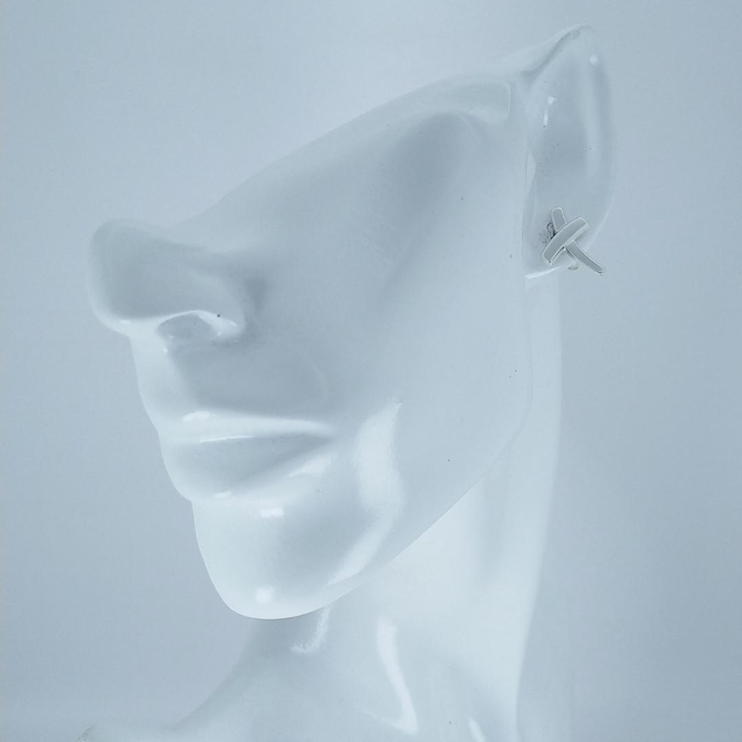 ◆SALE◆【ティファニー】キス　クロス　ピアス　片耳　1790