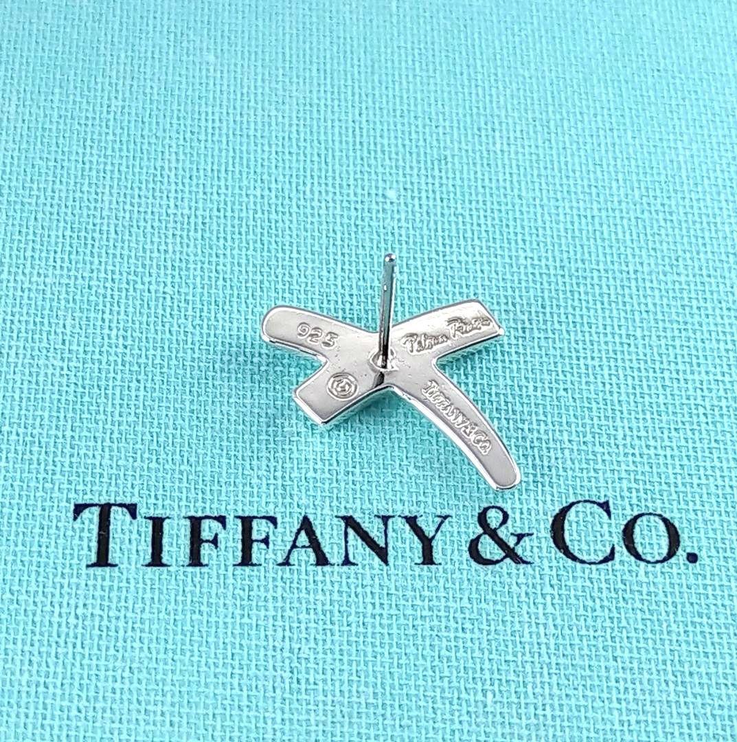 ◆SALE◆【ティファニー】キス　クロス　ピアス　片耳　1790