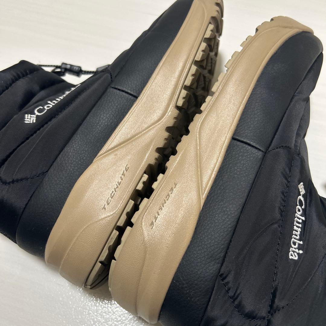 【美品】コロンビア スノーブーツ　ウォータープルーフ　オムニヒート　ブラック