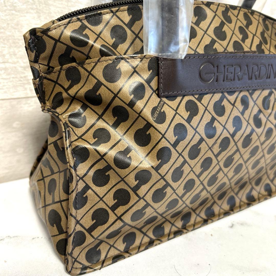 新品未使用　GHERARDINIゲラルディーニ ミニハンドバッグ　ブラウン
