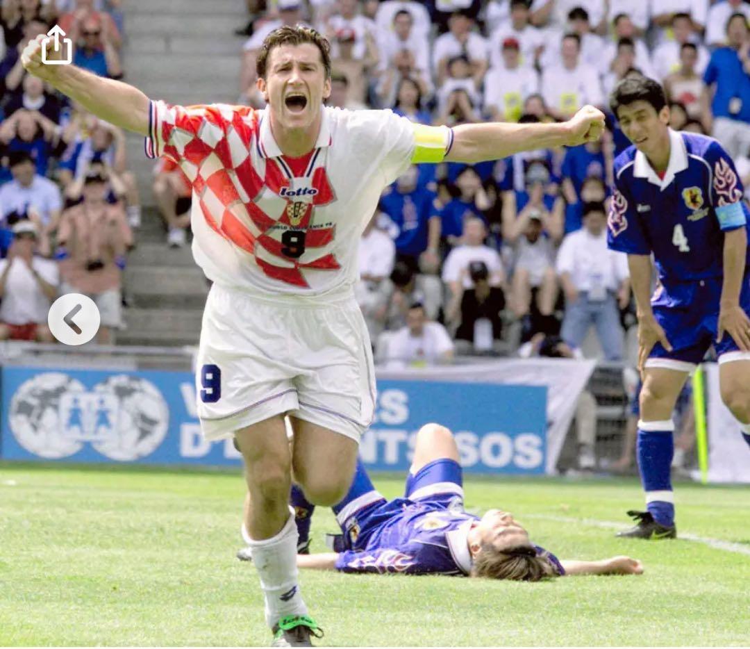 1998ワールドカップ3位 得点王 クロアチア代表 スーケル#9