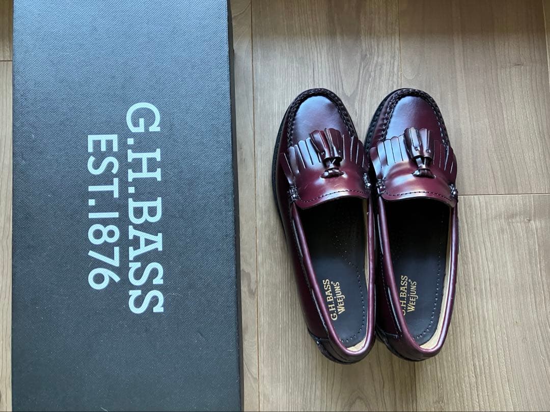 【G.H. BASS】 US5 WINE タッセルローファー