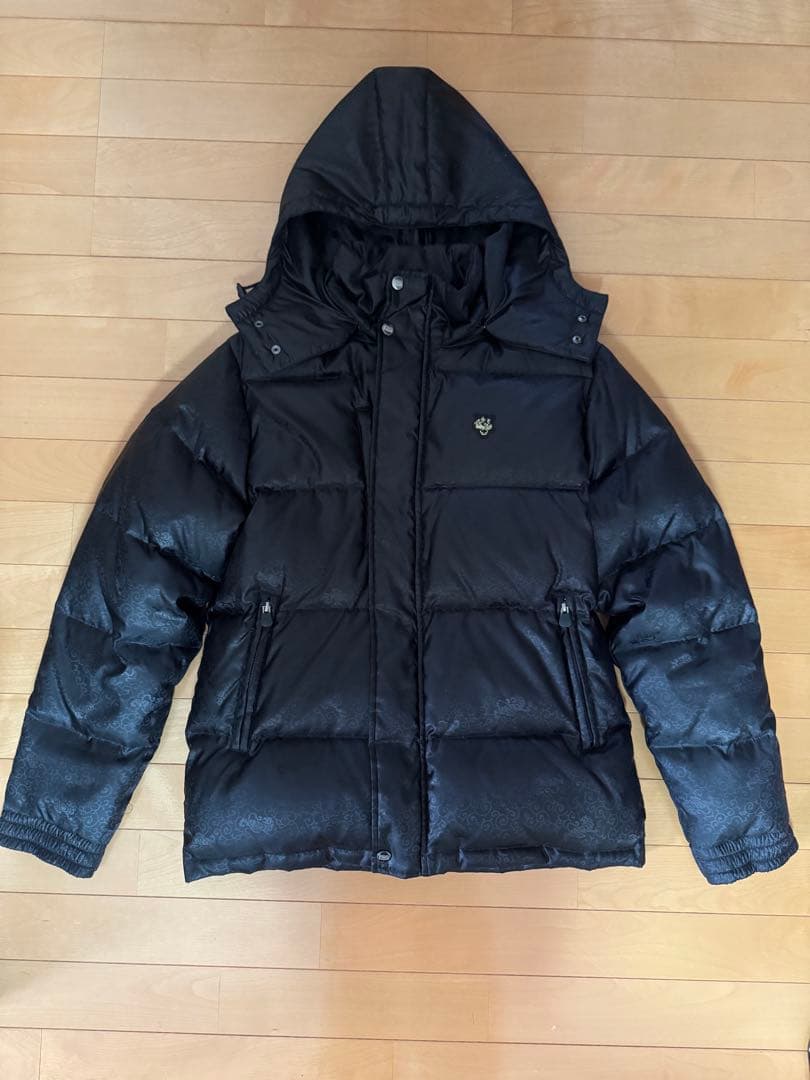 【専用】オニツカタイガー　フード付きブラックダウンジャケット　メンズM