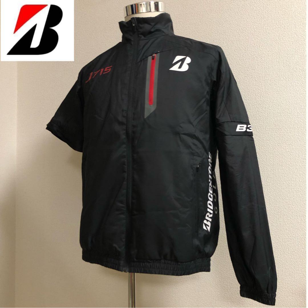 ブリヂストン ゴルフ★2way 撥水 ジップアップ ジャケット 蓄熱レッド M