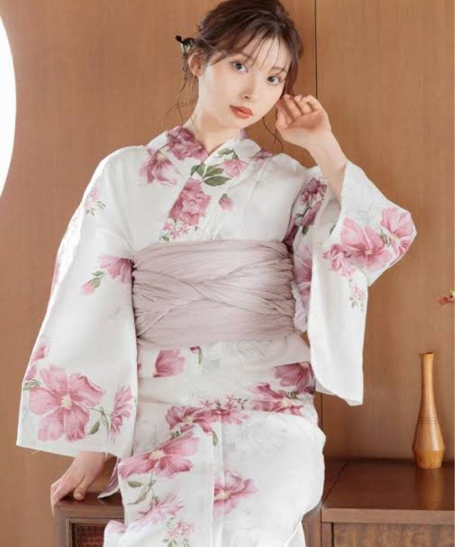 dita 朱風の花重ね 浴衣3点セット