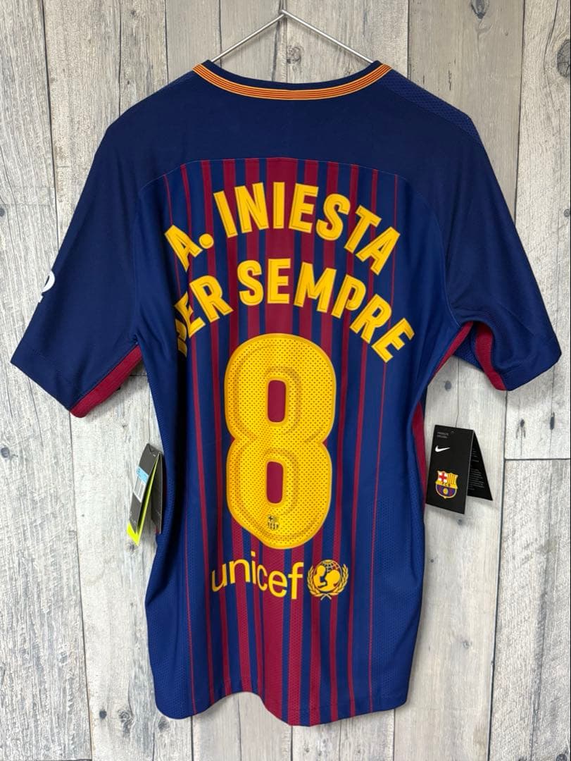 FCバルセロナ 17/18 ホーム オーセンティック イニエスタ生涯契約マーク