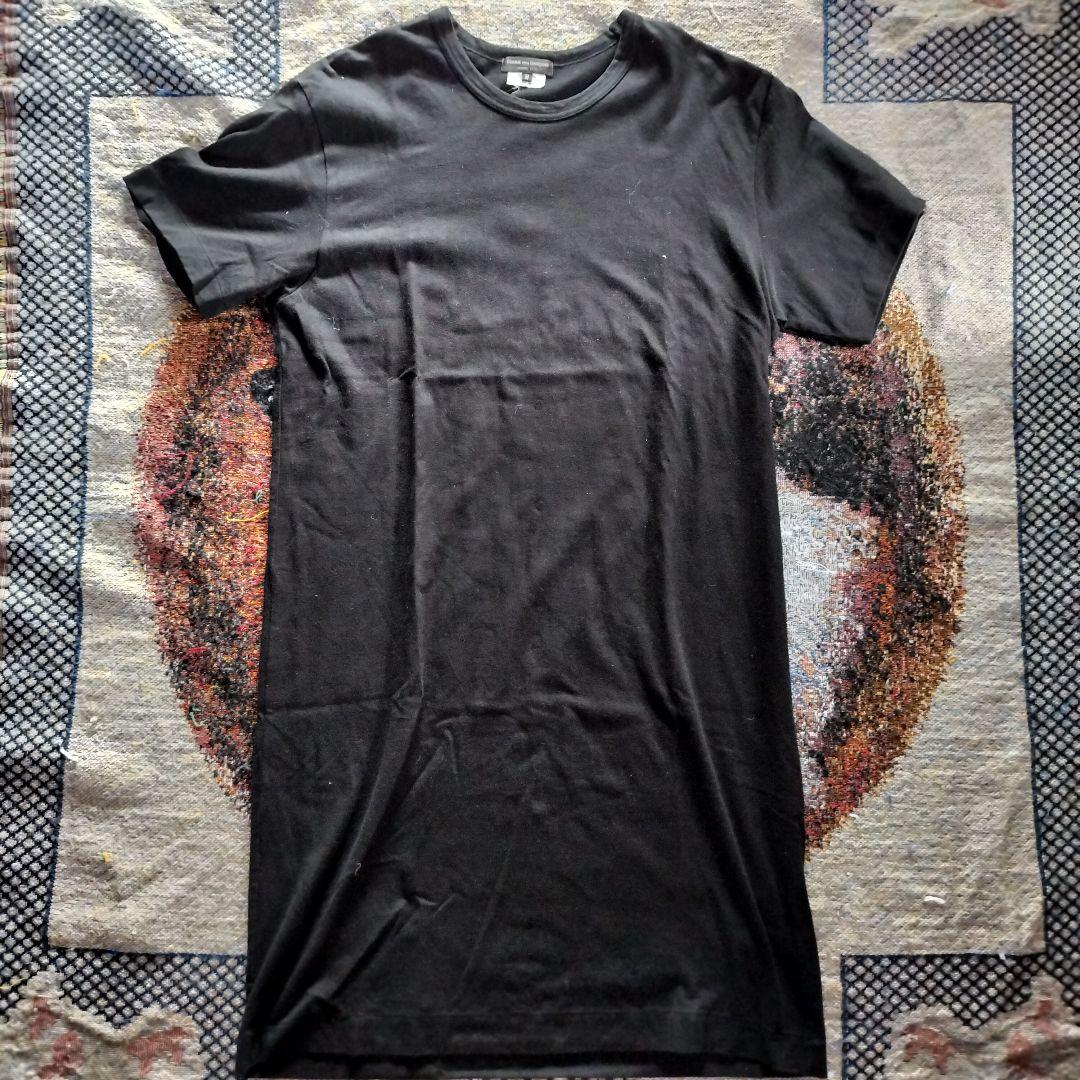 コムデギャルソン　オムプリュス　ロング丈　Tシャツ　ブラック