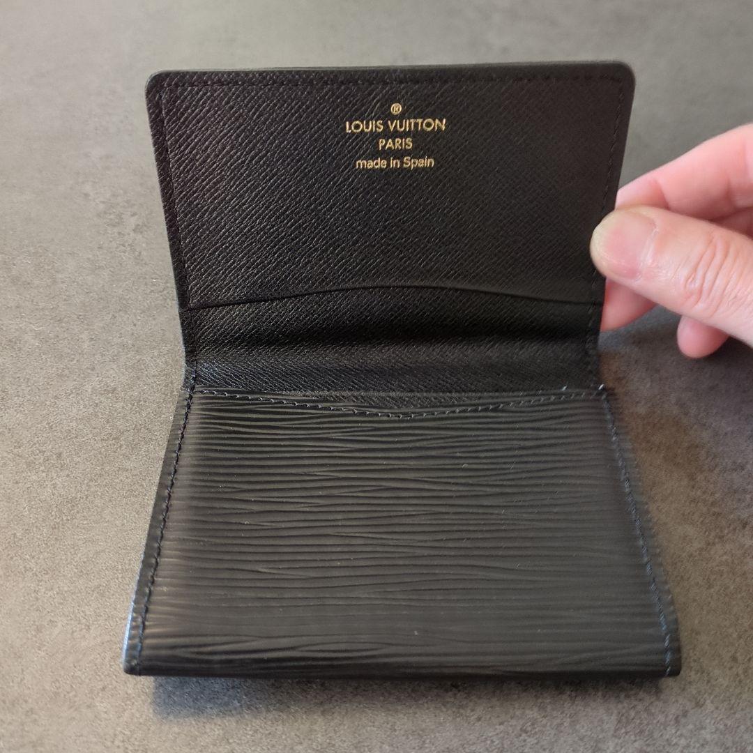 ト*う様 【LOUIS VUITTON】カルトドゥヴィジット エピ ノワール 名