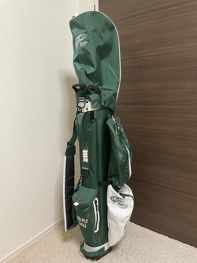 BEAMS GOLF スリムスタンド キャディバッグ 2 美品 グリーン