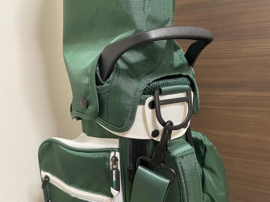 BEAMS GOLF スリムスタンド キャディバッグ 2 美品 グリーン