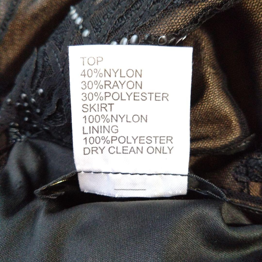 美品✨タダシショージ ワンピース　ブラック レース　刺繍　スタッズ　プリーツ