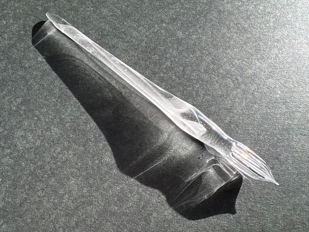 【新品未使用】ガラス工房aun ガラスペン　ダイヤモンドダスト