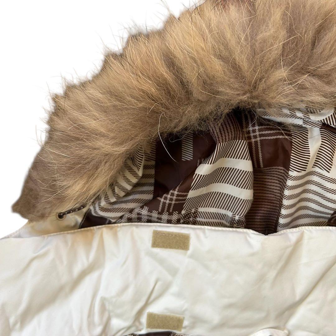 【美品】RIPZONE ダウン スノーボードウエア L多機能＆未使用 ファー 白