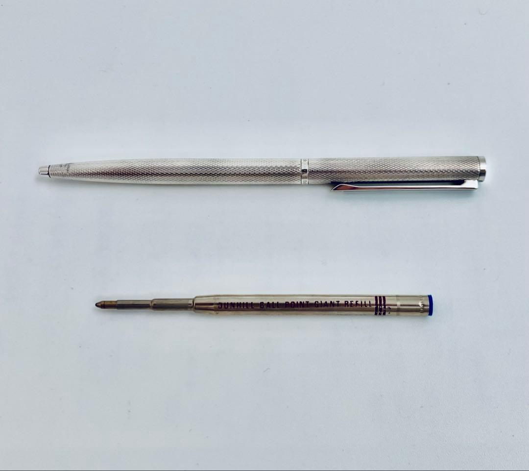 定価26,000円◆ダンヒル銀張りボールペンdunhillモンブラン製1980s