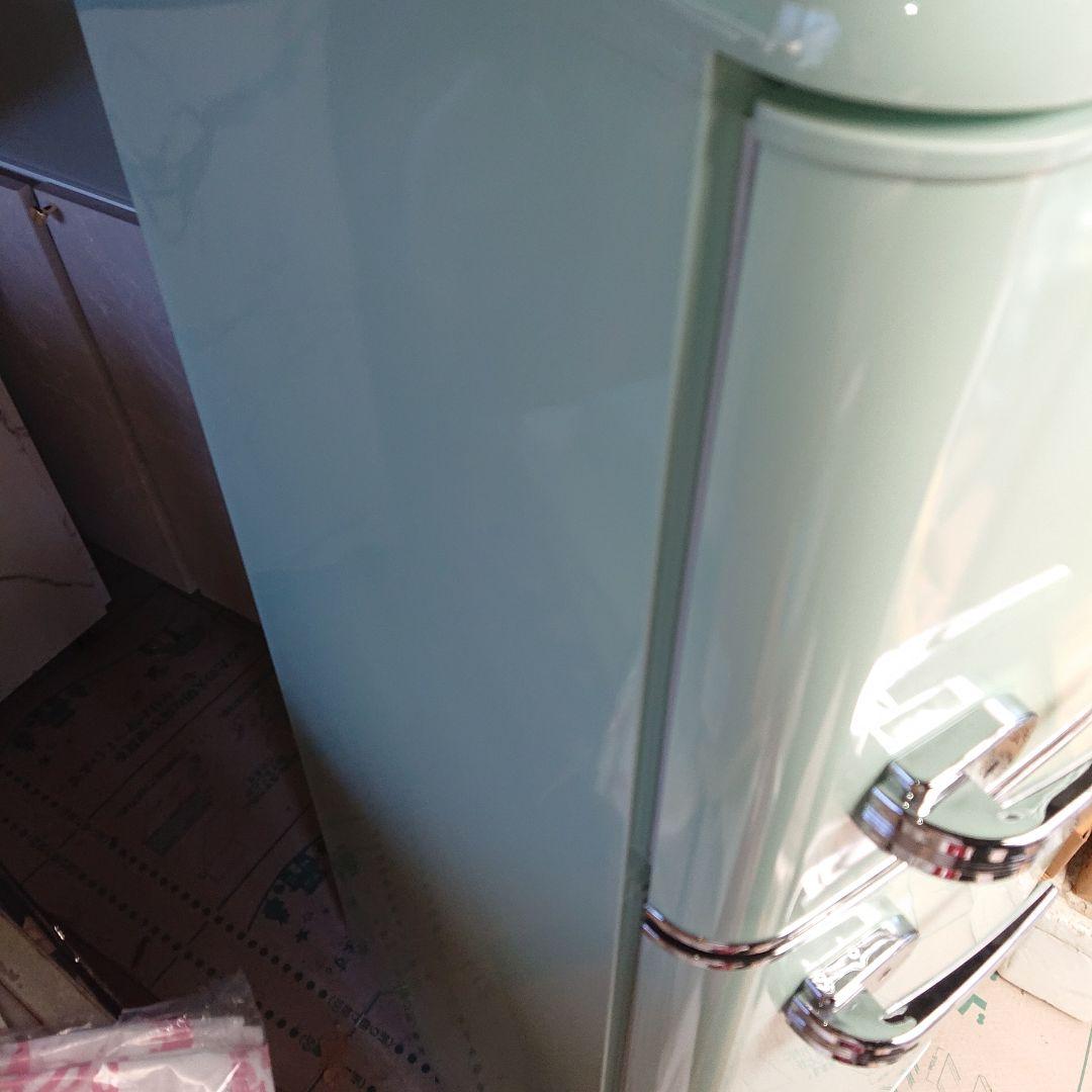 アイリス レトロ冷凍冷蔵庫PRR-122D-LGライトグリーン 2024年製