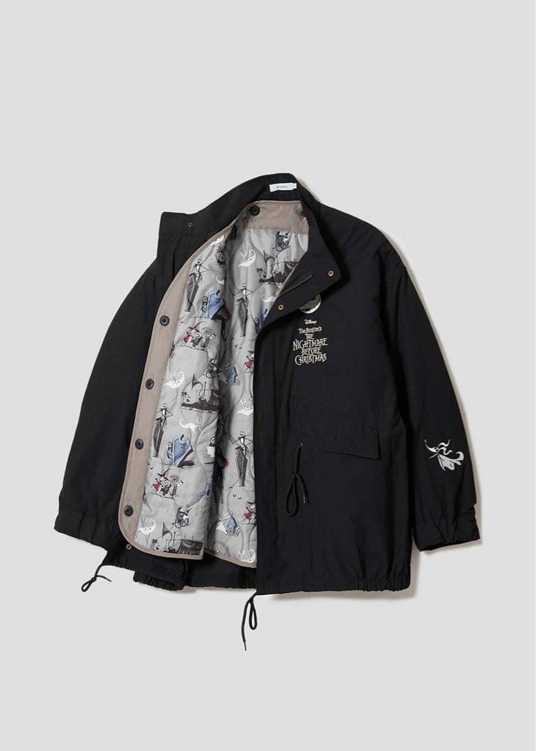 グラニフ　ナイトメア　永遠に　ショートモッズコート　ブラックSS 男女兼用