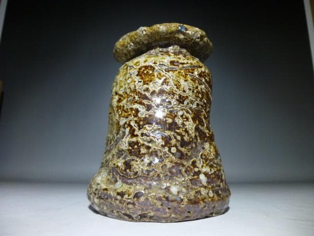 陶芸家　川喜多半泥子　信楽花入／銘「タイマイ」／共箱