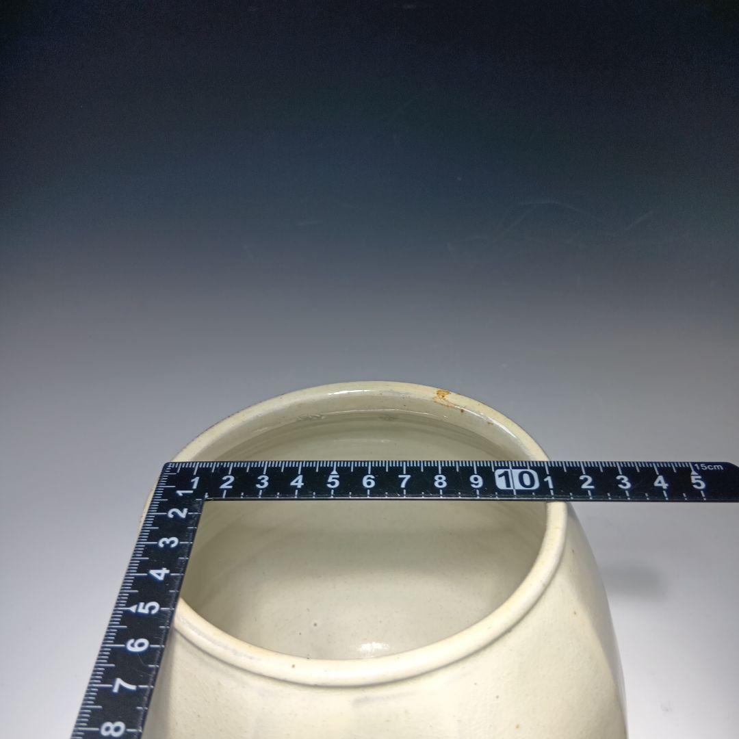 茶道具　廣州窯　趙小守　粉引水指　 共箱