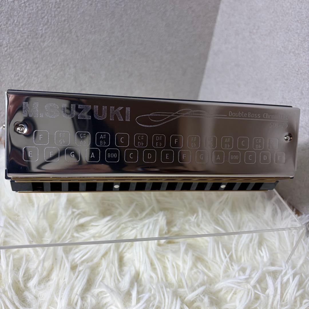 【ほぼ未使用】SUZUKI ダブルベースハーモニカ SDB-29 付属品多数