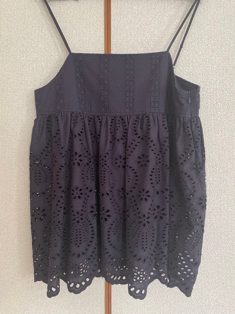 23区【洗える】コットンエンブロイダリー キャミソール