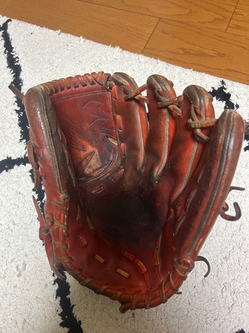 ミズノ 硬式グローブ レザー 茶色