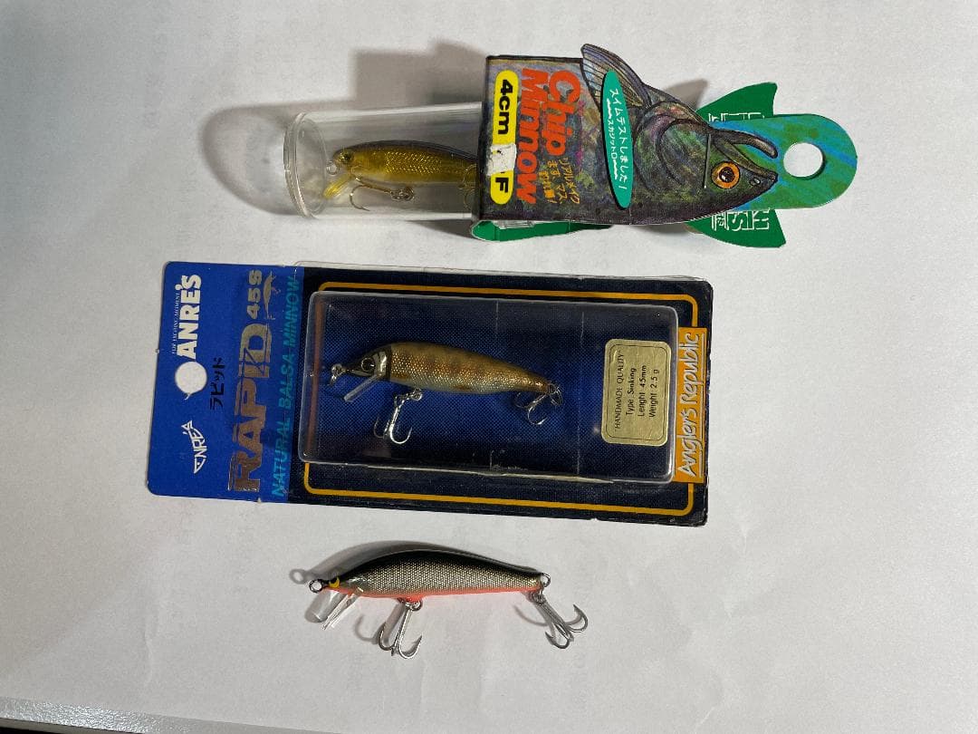 【廃番・新品未使用】渓流トラウトバルサミノー３個セット