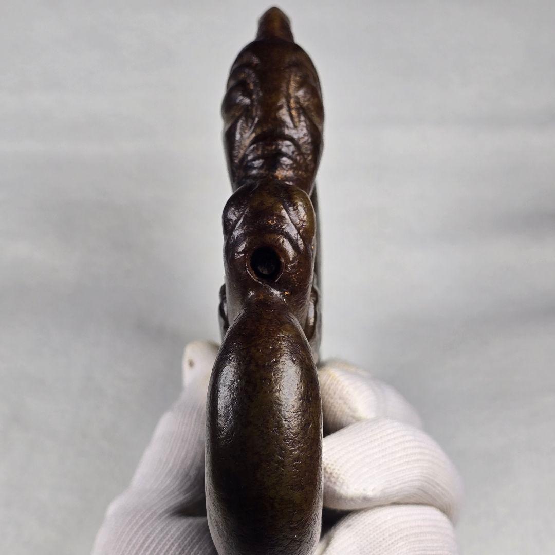 大型祭祀器 上古石器 河磨玉 紅山文化 太陽神追日像 霊の媒介 巫観石器 置物