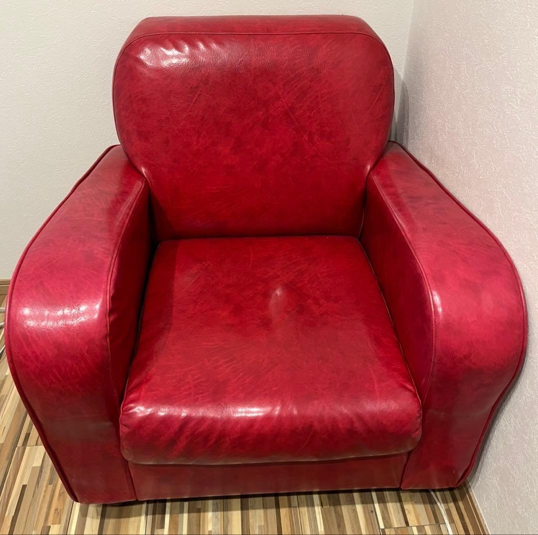 一人掛けソファ《赤》お値下げ可♪