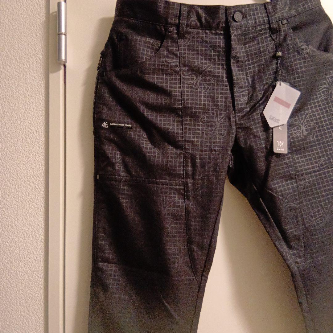 未使用品　sy32 by sweet years ブラック　総柄　Lサイズ相当