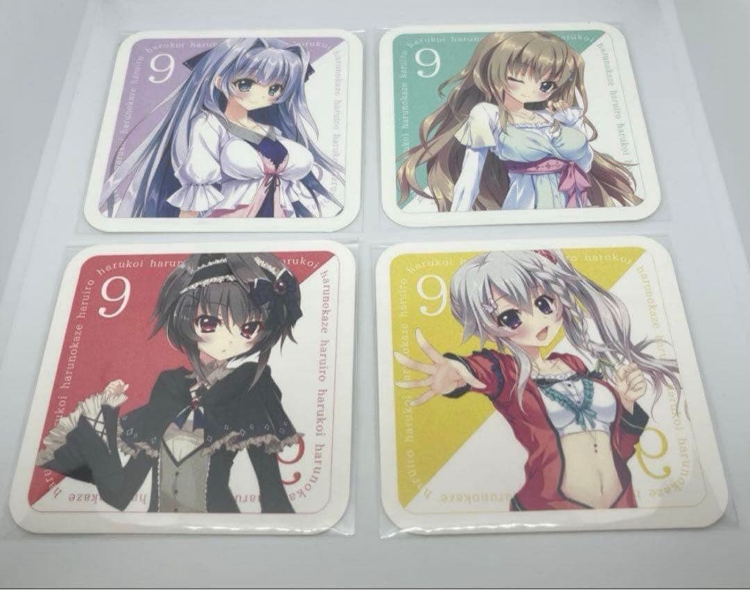 9-nine- ぱれっと コースター 九條都 新海天 香坂春風 結城希亜 4点