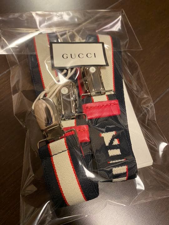 Gucci グッチ値下げ　入学式　新品未使用 サスペンダー　チルドレンMサイズ