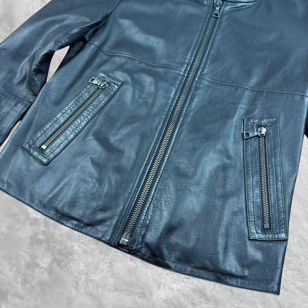 いまちゃん77 787-9セオリー 羊革 シングル レザージャケット