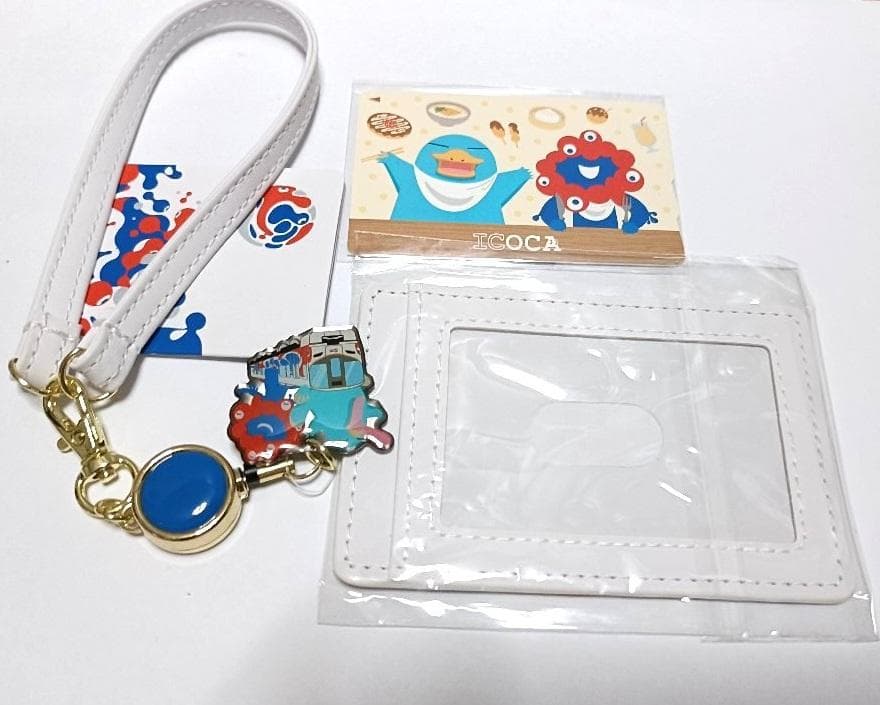 【希少・未開封】D．新品ミャクミャクICOCA合皮パスケース付き