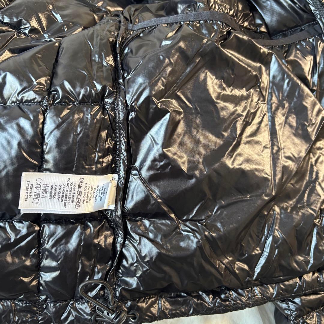 STUSSY MIDWEIGHT PUFFER Sサイズ ダウン ブラック