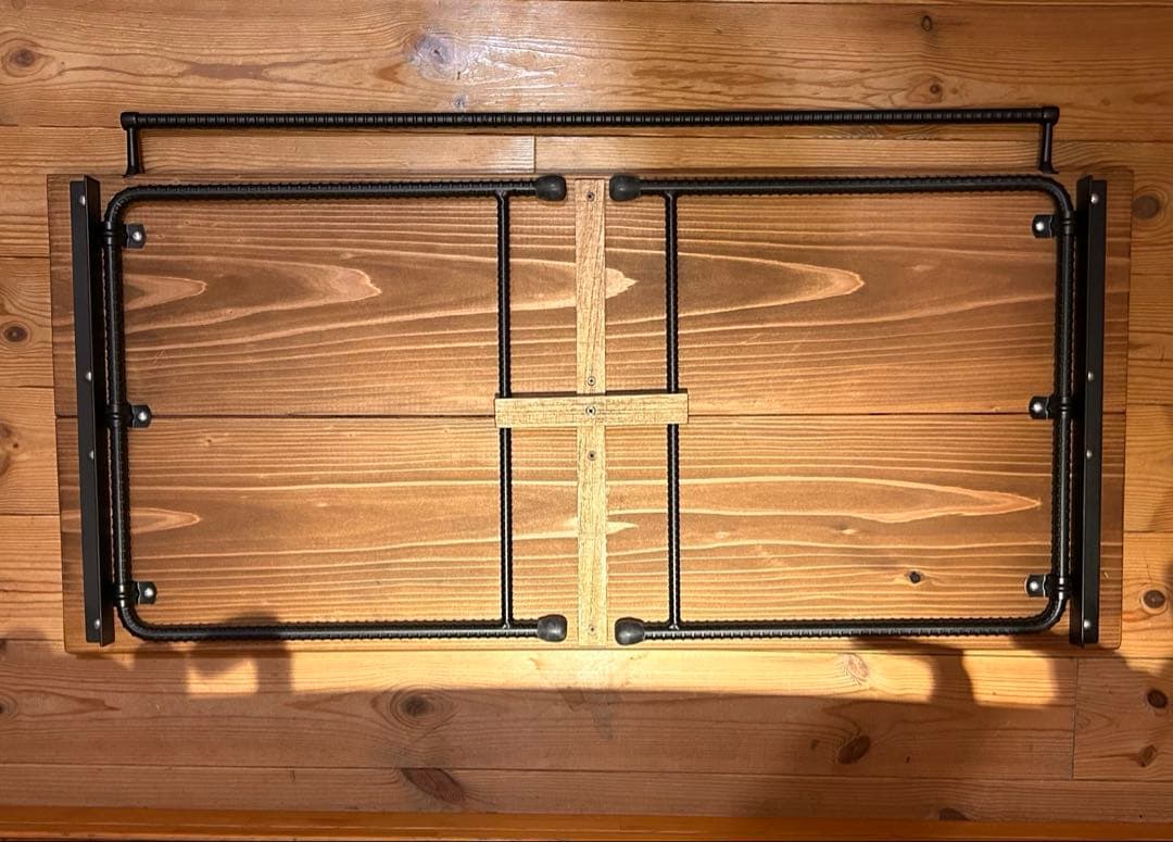 No.553 アイアンローテーブル オルテガテーブル　ネイティブ柄