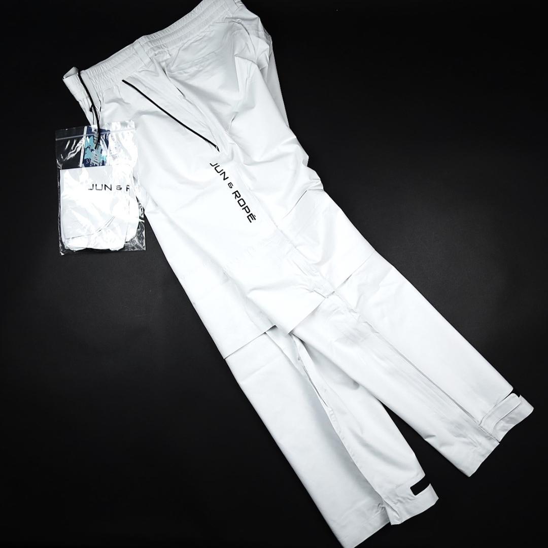JUN&ROPE' ホワイト レインウェア M