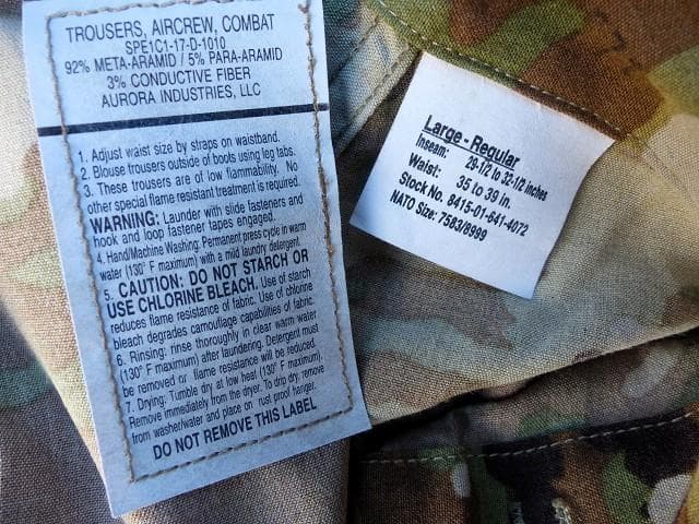 レア! 実物 OCP ヘリクルートラウザー L-R エアクルー A2CU 745