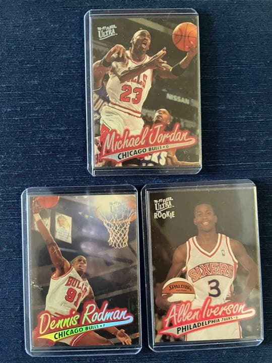 NBAカード　マイケルジョーダン・デニスロッドマン・アレンアイバーソン