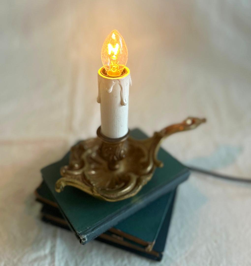 キャンドル　ランプ　 蝋燭　シャンデリア　ブロカント　フランスアンティーク