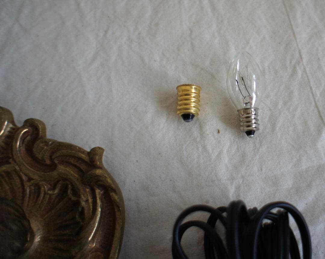 キャンドル　ランプ　 蝋燭　シャンデリア　ブロカント　フランスアンティーク