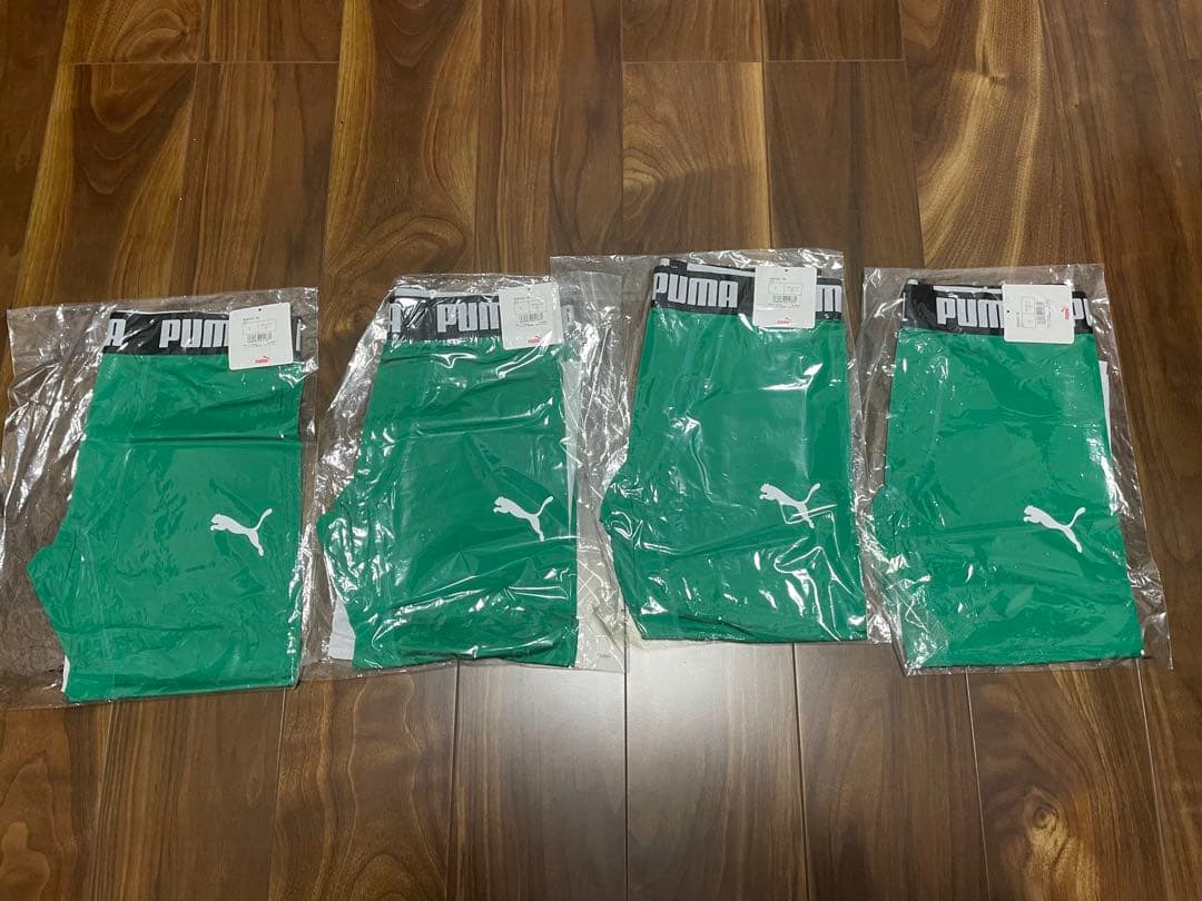 ② PUMA インナータイツ Lサイズ グリーン 4枚セット
