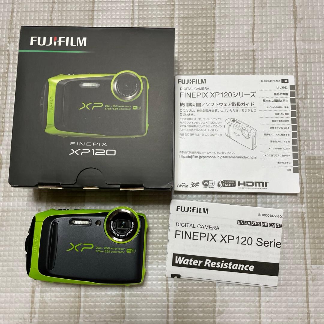 FINEPIX XP120 防水デジタルカメラ　ライム