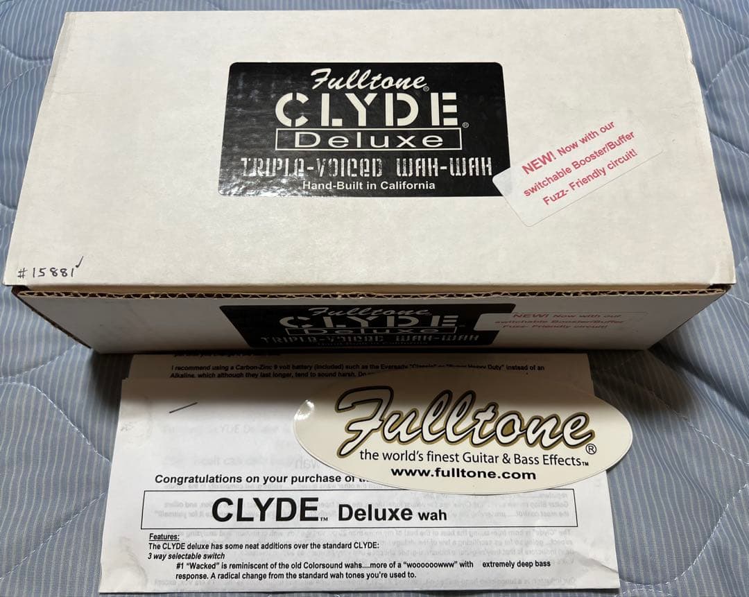 【ジャンク】Fulltone Clyde Wah Deluxe ワウ