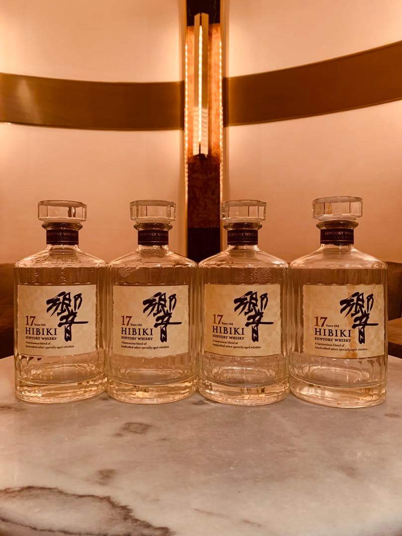 Hibiki 17年ウイスキー 空き瓶4本セット