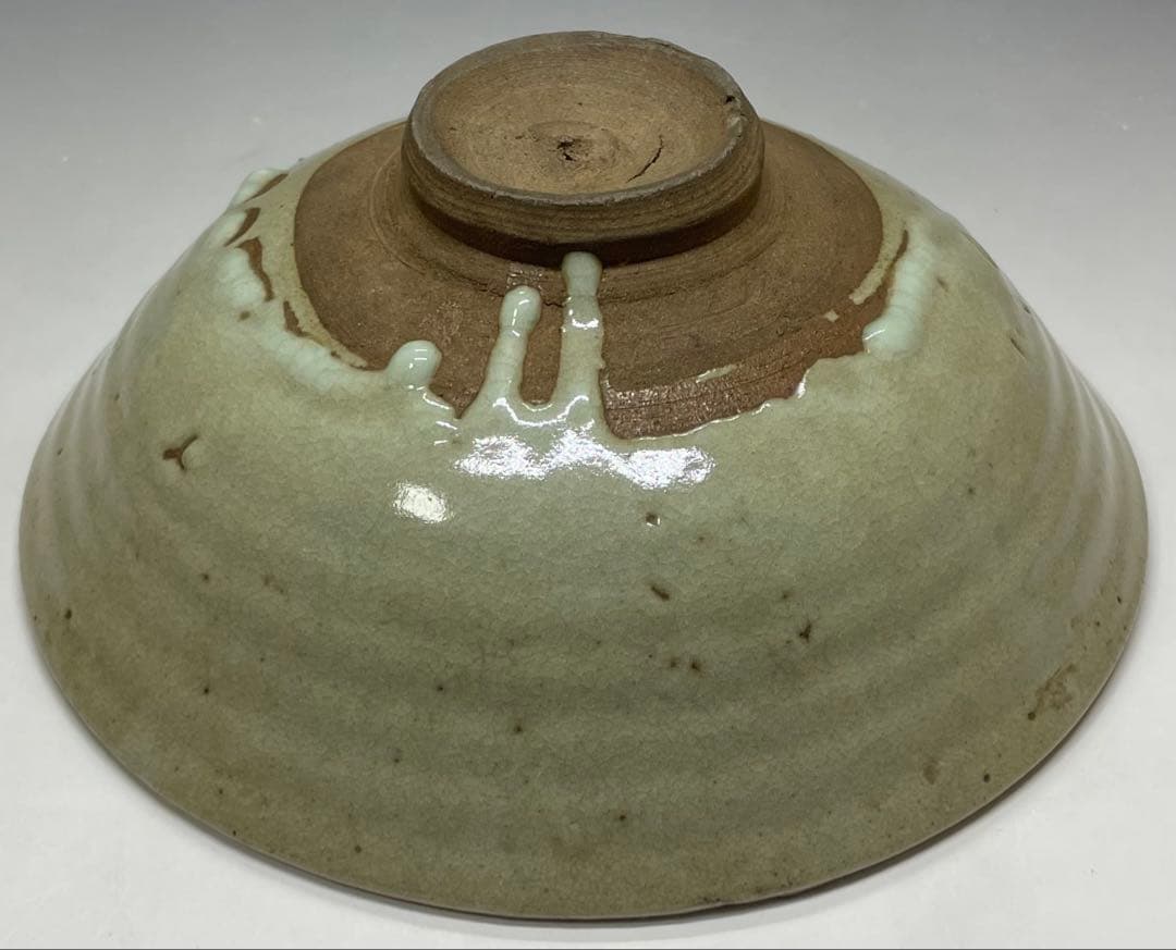 李朝　平鉢　高麗茶碗　鶏龍山　合箱(四方桟) 　d9443a